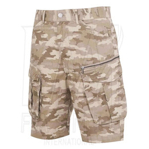 100% algodón al aire libre de secado rápido trabajo táctico Cargo pantalones cortos para logotipo impreso personalizado botón cierre cintura - Product Image 2