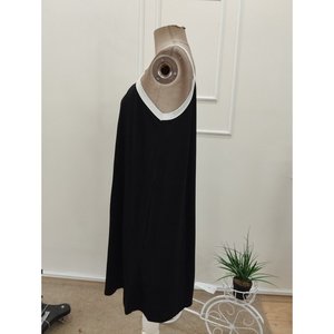 Robe en viscose à bretelles et col rond pour femme, 36225 - Noir - Product Image 5