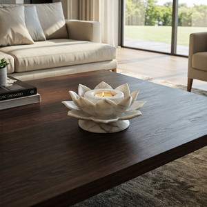 Wholesale <b>Marble</b> Lotus <b>Candle</b> <b>Holders</b> Custom Logo & Packaging High End Hotel Decor Supplier Factory Price Trusted Supplier - Product Image 5