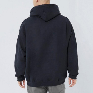 Sweat à capuche tendance pour homme, en polaire respirante, mélange polyester/coton, style streetwear, décontracté - Product Image 3