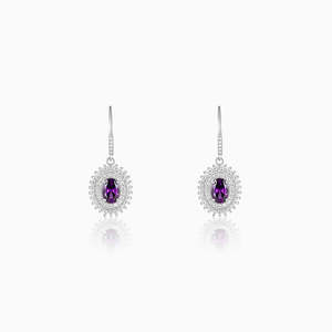 Plata brillante media luna fina colgantes y dijes pendientes - Product Image 2