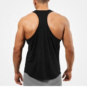 Camiseta deportiva con logotipo personalizado para hombre, camiseta sin mangas de talla grande, transpirable, ecológica, para gimnasio - Product Image 2