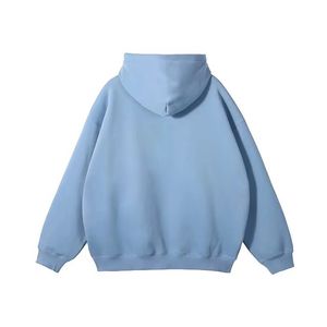 Alta Calidad Algodón poliéster polar sólido invierno Casual grueso Unisex logotipo personalizado de talla grande sudaderas con capucha para hombre - Product Image 6