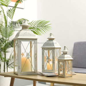2023 último modelo linterna de Metal clásica diseño moderno único para el hogar y el jardín decoración de Navidad precio de venta completo - Product Image 5