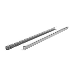 Cardplan - Sistema di inserimento per guide di montaggio a parete, lunghezza 500 mm, Set - KR2203-50-G - Product Image 1