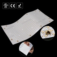 Lámina LED de Alta Calidad Personalizada UL, SMD2835 15W, Panel LED Cortable, 450 LED, Lámina de Retroiluminación LED Flexible para Techo Suspendido