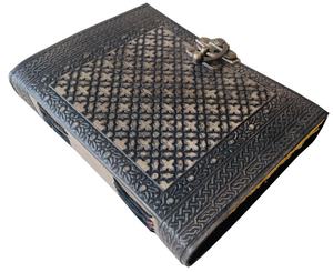 Personal Organizer Notebook Collage Double Dragon Leather Journal Beautiful Embossed DND <b>Book</b> <b>Shadows</b> Poetry Thermal Gift - Product Image 1