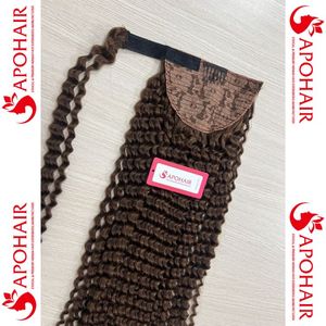กิ๊บต่อผมหางม้าสำหรับต่อ,ผมต่อแบบผมสีน้ำตาลเข้มหยิก - Product Image 5