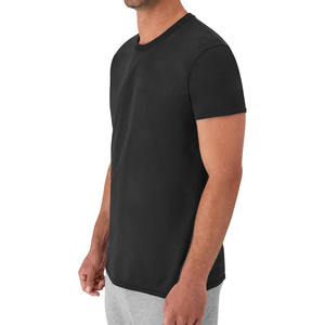 2026 Men's <b>plain</b> <b>black</b> crew neck <b>T</b> <b>shirt</b> made from soft breathable fabric suitable for casual wear and custom printing - Product Image 5