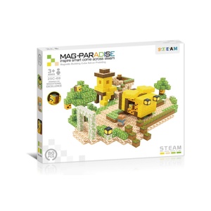 Cubi Magnetici in Plastica EPT <span class=keywords><strong>2</strong></span>.5cm, Blocchi Pixel, Gioco di Costruzione Voxel Art, Set STEM Sandbox World 48-108 Pezzi - Product Image 4