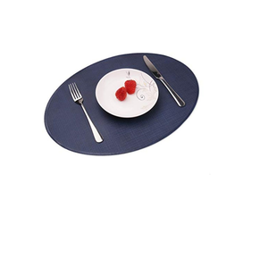 Style de luxe en cuir salle à manger tapis de table décoratifs en cuir pu ensembles de napperons et fait à la main brillant poli - Product Image 1