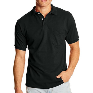 เสื้อโปโลสำหรับผู้ชายผ้าโพลีเอสเตอร์ผ้าฝ้าย100% ปักโลโก้เสื้อผ้าลำลองระบายอากาศสีพื้นสำหรับฤดูร้อน - Product Image 5