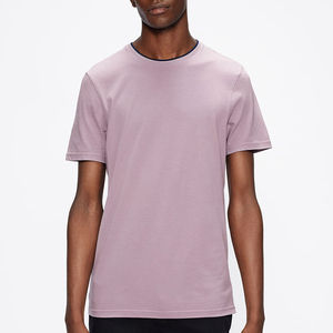 Camisetas en blanco con logotipo personalizado de 100% algodón de calidad superior para hombre, camisetas normales de autocultivo con cuello redondo para hombre - Product Image 4