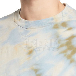 Camiseta de algodón ligera para hombre superventas directa de fábrica nueva moda cuello redondo estampado sólido patrón manga corta Fitness en blanco - Product Image 5