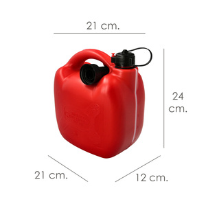 Tanica Omologata per Benzina da 5 Litri Fabbricata in Polietilene ad Alta Densità. - Product Image 2