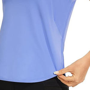 Débardeur actif décontracté et respirant pour femmes avec fente latérale pour des entraînements confortables et des vêtements de sport - Product Image 5