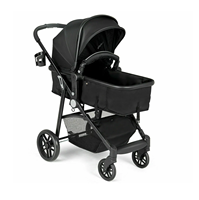Poussette bébé à double sens, poussette bébé tout-terrain, poussettes bébé de voyage, logo personnalisé OEM, cadre en aluminium aéronautique