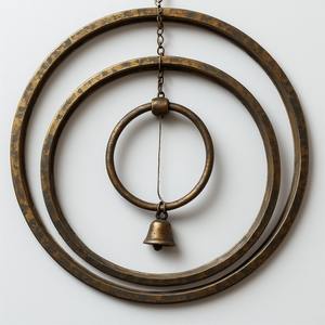 Carillon éolien en fer silencieux Design Art Déco mobile améliore la relaxation et l'harmonie naturelle pour les espaces de vie - Product Image 4