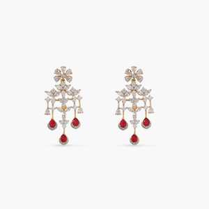 Ethnic Designer Indian Wedding Choker Necklace Dangle Earrings Zircon Stone <b>Red</b> 20 Carat 3mm Maangtika Set <b>Bracelet</b> Bridal Use - Product Image 2