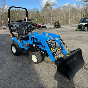 Tractor compacto LS MT125 de uso pesado con cargador frontal y retroexcavadora en venta - Product Image 1