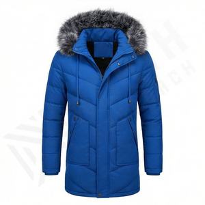 Abrigo Parka para Hombre, Impermeable, Transpirable, de Forro Polar y Algodón, con Capucha Estándar, Abrigo Formal, Talla Grande, Aislamiento Térmico para la Nieve - Product Image 1