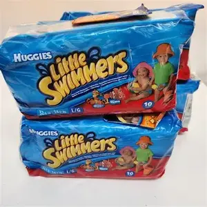 Ventes en gros de couches-culottes de bain jetables Huggies Little Swimmers pour bébés, protection imperméable pour la piscine et la plage - Product Image 2