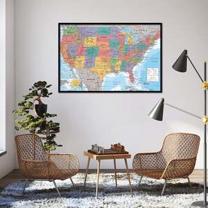 Traditional Style United States Map <b>Poster</b> - Product Image 2