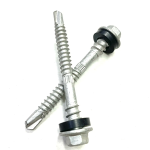 Roofing <b>Screws</b> -hex flange washer head with epdm washers made in Taiwan Self drilling point - Product Image 1