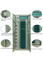 Kabinet Distribusi Serat Optik Luar Ruangan FTTH 32 42 47 56U 19'' Odf Modf QIANHONG