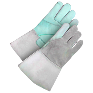 Premium Brown white Goatskin Leather <b>TIG</b> <b>Welding</b> <b>Gloves</b> Nomex Back Kevlar High Dexterity Heat Resistant Protective <b>Gloves</b> - Product Image 3
