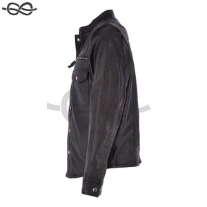 Genuine Leather <b>Jackets</b> Stylish Men's Fashion Handcrafted Premium Quality Apparel Winter Collection Warm up - Product Image 6