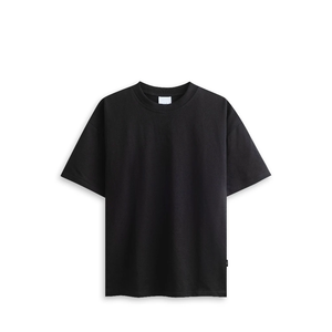 T-shirt à manches courtes en coton de qualité supérieure pour homme, uni, décontracté, tricoté, surdimensionné, unisexe, produits phares - Product Image 2