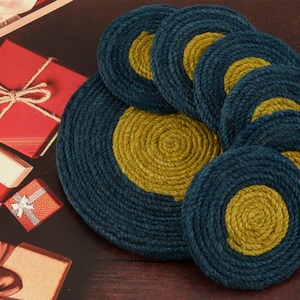 Sustainable Jute Rope Placemat & Coaster for Home Resorts Farmhouse <b>Garden</b> Party Dining Table Decor Wholesale Rate - Product Image 2