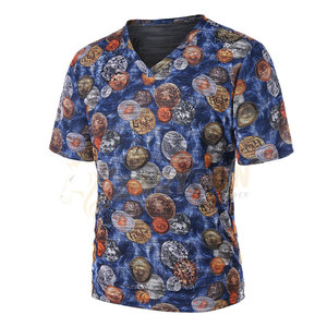 T-shirt à sublimation intégrale de haute qualité pour hommes, motif 3D personnalisé, séchage rapide, caractéristiques de fitness, meilleure qualité, vente en gros - Product Image 3