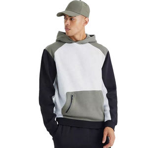 Pantalon de survêtement à capuche avec poche cargo pour hommes, poche cargo avant personnalisée avec poche cargo pour les deux manches et ensemble de jogging empilé pour hommes - Product Image 2