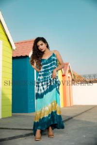 2024 Ultimate Ibiza look Summer Beach Wear Nouveau Designer Tie Dye Maxi Dress - Product Image 4