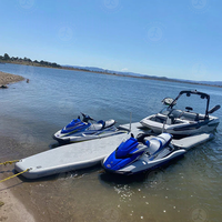 Haute qualité gonflable en forme de Y Jet Ski bateau quai ponton bateau Yacht ponton de stationnement avec sac de rangement
