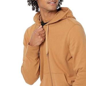 Sudaderas con capucha de algodón 100% para hombre, sudaderas de invierno cómodas con cremallera de Color personalizado, Sudadera con capucha de ajuste Regular - Product Image 3