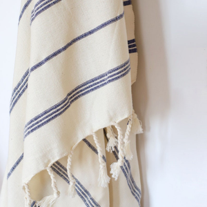 Serviette de plage à séchage rapide Serviette turque à rayures de qualité supérieure en coton biologique personnalisé à haute absorption pour une utilisation au bain - Product Image 4