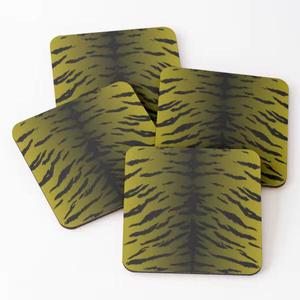 Print Sublimation Best Price square Blank Cork Bottom Wooden Tile Coffee <b>bar</b> Beer Mug Cap coaster Set for Drinks with Holder - Product Image 2