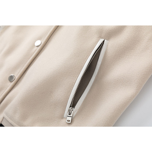 แจ็คเก็ตวาร์ซิตี้ผู้ชาย คอตั้ง แขนสองชั้น ปักลาย คุณภาพสูง ผลิตจากผ้าขนสัตว์/โพลีเอสเตอร์  สั่งทำได้ จัดส่งรวดเร็ว - Product Image 6