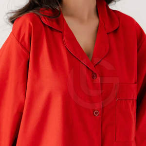 ชุดนอนผู้หญิงผ้าฝ้ายลำลองผ้าคอตตอนสวมใส่ในฤดูร้อนชุดนอนออกแบบได้ตามต้องการ - Product Image 4