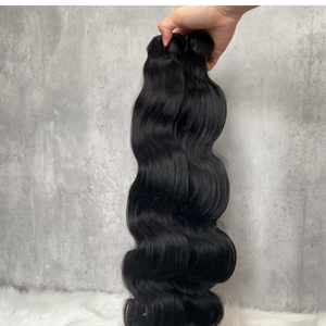 100% <b>Machine</b> Double Weft Remy Indian Hair Bulk Extensions Single Drawn 100g Weight All Colors <b>Weave</b> Attachment SV3 SV301 - Product Image 3