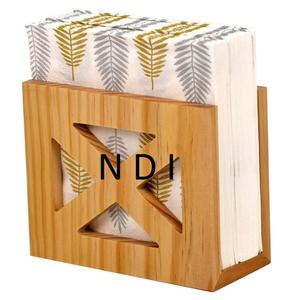Caja de pañuelos de madera, acabado pulido Natural para decoración de vajilla de comedor, caja contenedora de servilletas, caja de soporte de pañuelos personalizada - Product Image 1