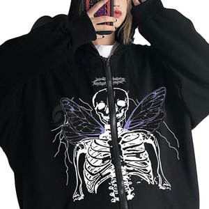 Nueva Sudadera con Capucha de Color Sólido para Mujer, Estilo Casual de Invierno, Detalle de Pedrería, Cierre de Cremallera, Forro, Talla Grande, 100% - Product Image 6