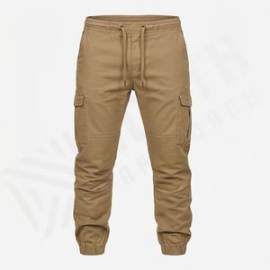 กางเกงลำลอง ระบายอากาศ รูดเชือก ป้องกันรอยยับ สีพื้น ลวดลายเรียบ สไตล์สตรีทแวร์ มีไซส์พลัส ขายส่ง กางเกงผู้ชาย ซักแล้ว ขายส่งจำนวนมาก - Product Image 1