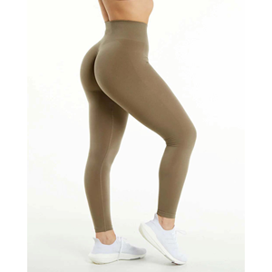 Nouveau design – Leggings de yoga taille haute pour femme en coton biologique extensible dans quatre directions, écologiques, avec effet ventre plat et taille élastique - Product Image 1