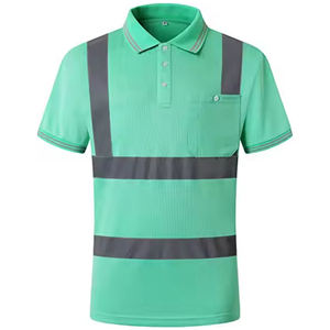 Camiseta Polo de Alta Visibilidad de Manga Larga para Tráfico, Señales de Carretera, Trabajadores de la Construcción, Reflectante y de Seguridad - Product Image 2