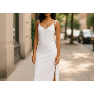 Abito Midi Vintage all'Uncinetto con Motivo Geometrico Taglia Unica XS-XL Vita Impero con Fodera Fornitura ODM per Occasioni Diurne - Product Image 5