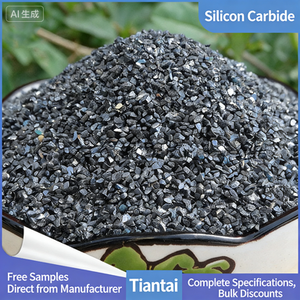 Lage prijs van siliciumcarbide poeder zwart groen 98% zuiverheid SiC poeder met fijne korrel - Product Image 3